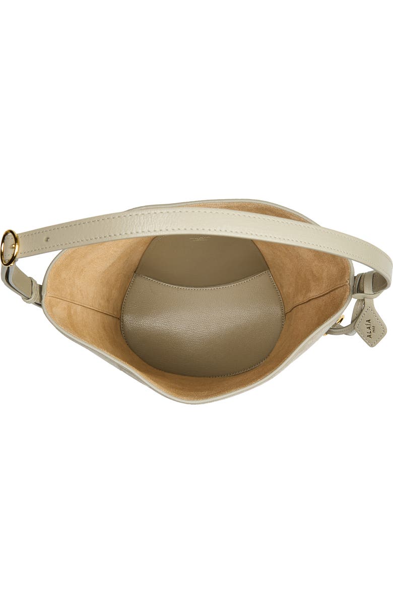 Alaïa Small Bucket Bag, Alternate, color, Beige Grise
