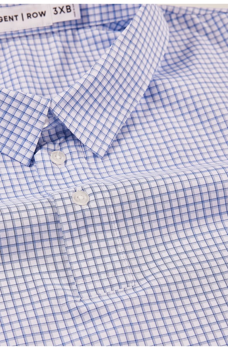 Regent Row Men's Big and Tall stanton shirt polo, Alternate, color, Blue-Check-11