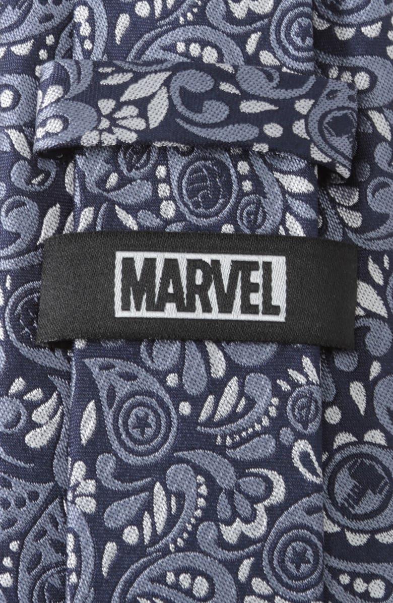 Cufflinks, Inc. x Marvel Avengers Paisley Silk Tie, Alternate, color, Navy