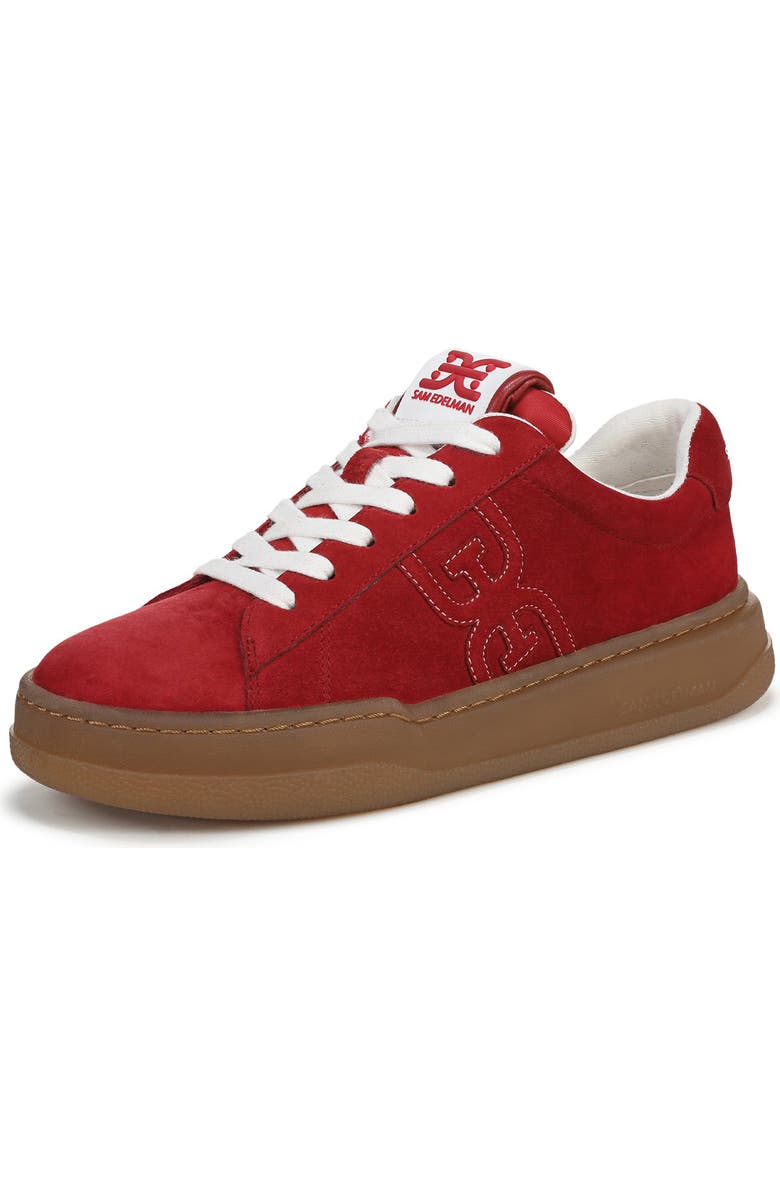 Sam Edelman Rhea Platform Sneaker, Main, color, Red Scarlet