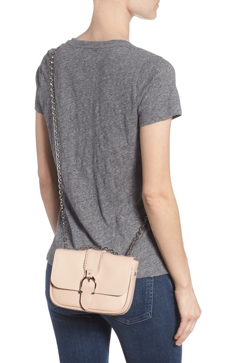 Longchamp Amazone Leather Crossbody Bag, Alternate, color, Powder Pink