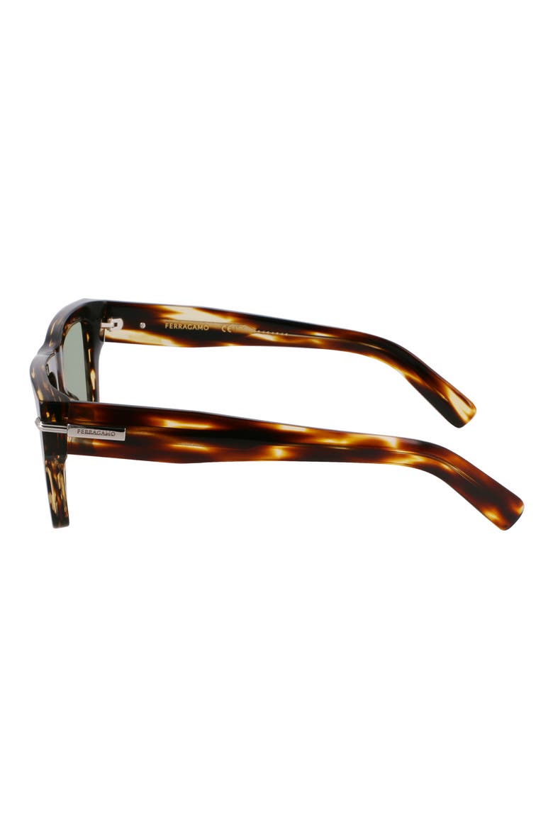 Prisma 53mm Modified Rectangular Sunglasses, Alternate, color, STRIPED BROWN