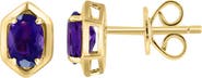 EFFY Oval Purple Amethyst Stud Earrings