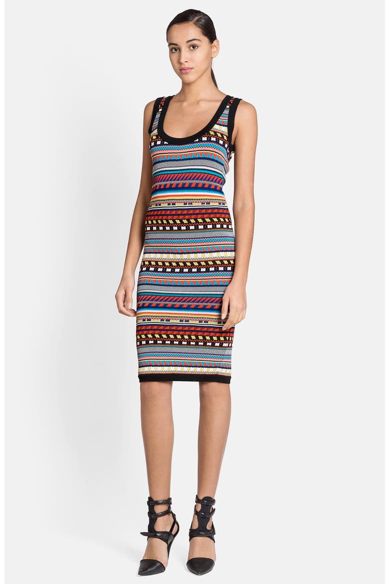 Stripe Knit Tank Dress, Main, color, MULTI
