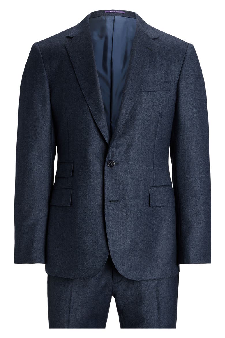 Kent Nail Head Wool Suit, Alternate, color, BRIGHT NAVY