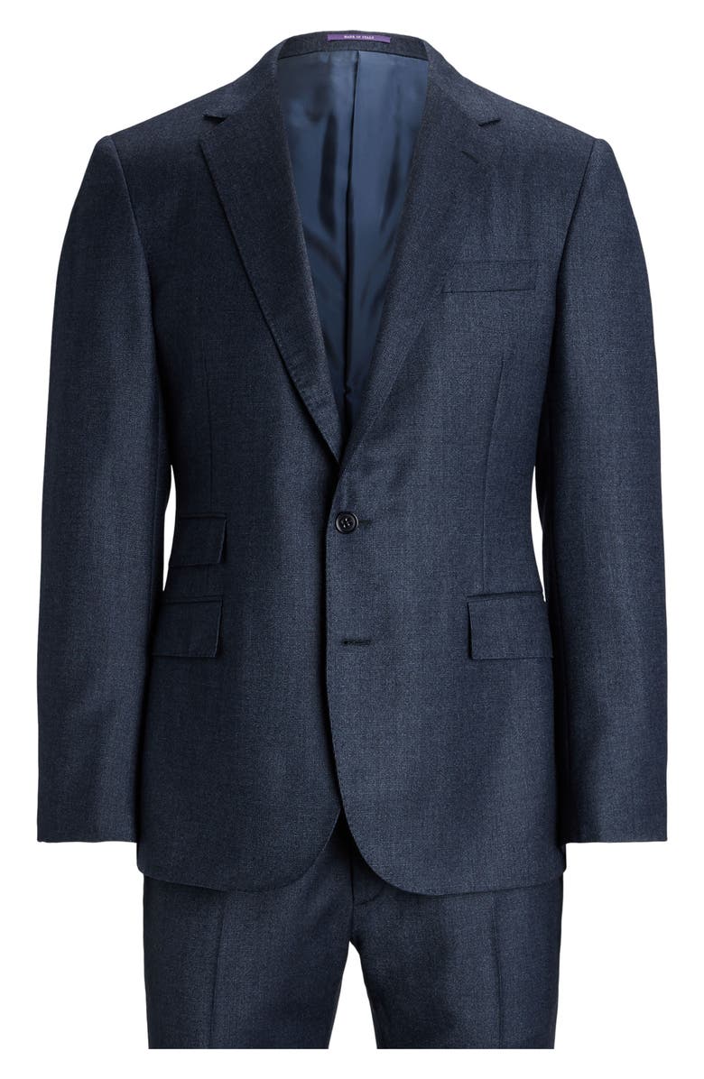 Ralph Lauren Purple Label Kent Nail Head Wool Suit, Alternate, color,
