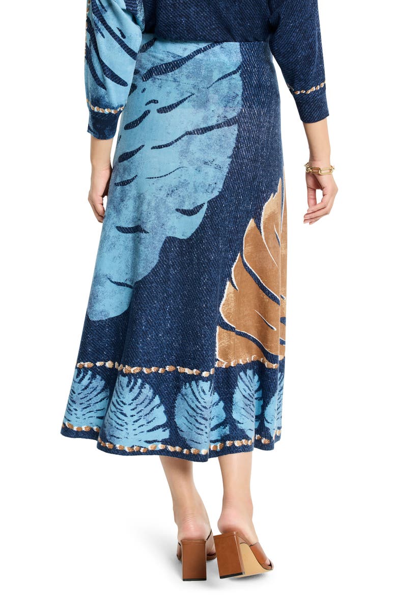 Twilight Print Knit Midi Skirt, Alternate, color, BLUE MULTI