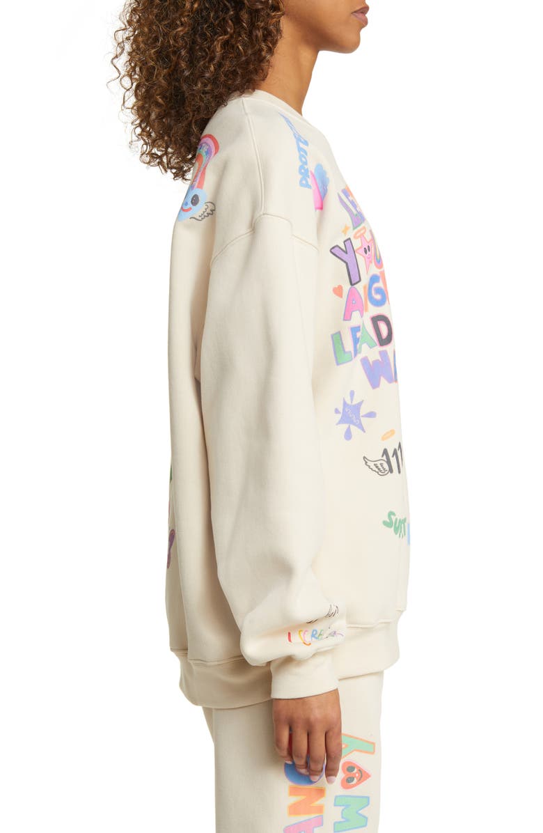 THE MAYFAIR GROUP Angels All Around You Graphic Sweatshirt, Alternate, color, 