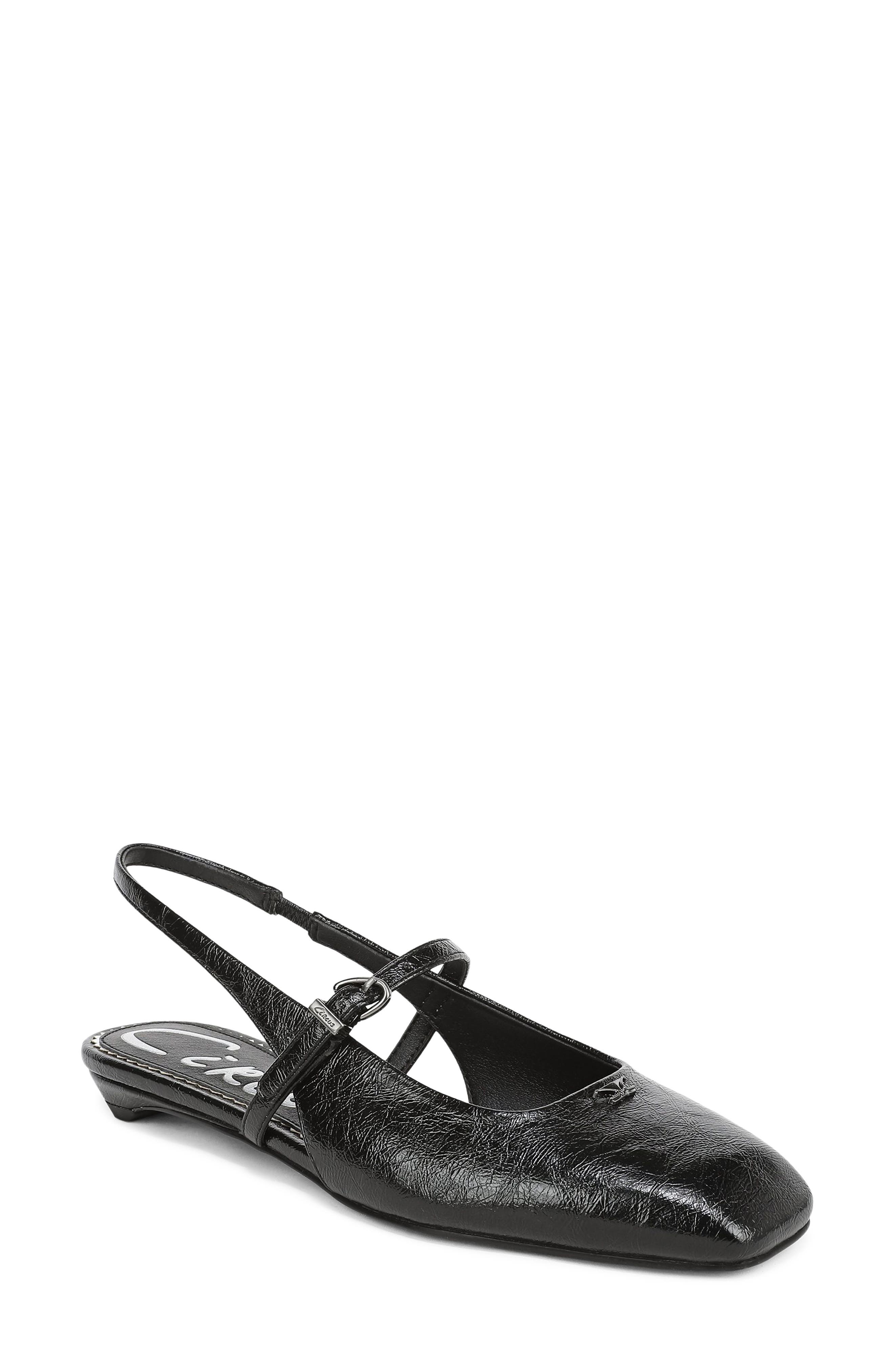 Circus NY by Sam Edelman Elara Slingback Flat, Main, color, Black
