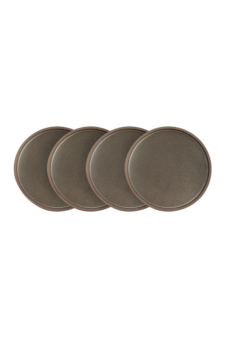 Tina Stoneware 4-Piece Dinner Plate, Alternate, color, Green and Beige