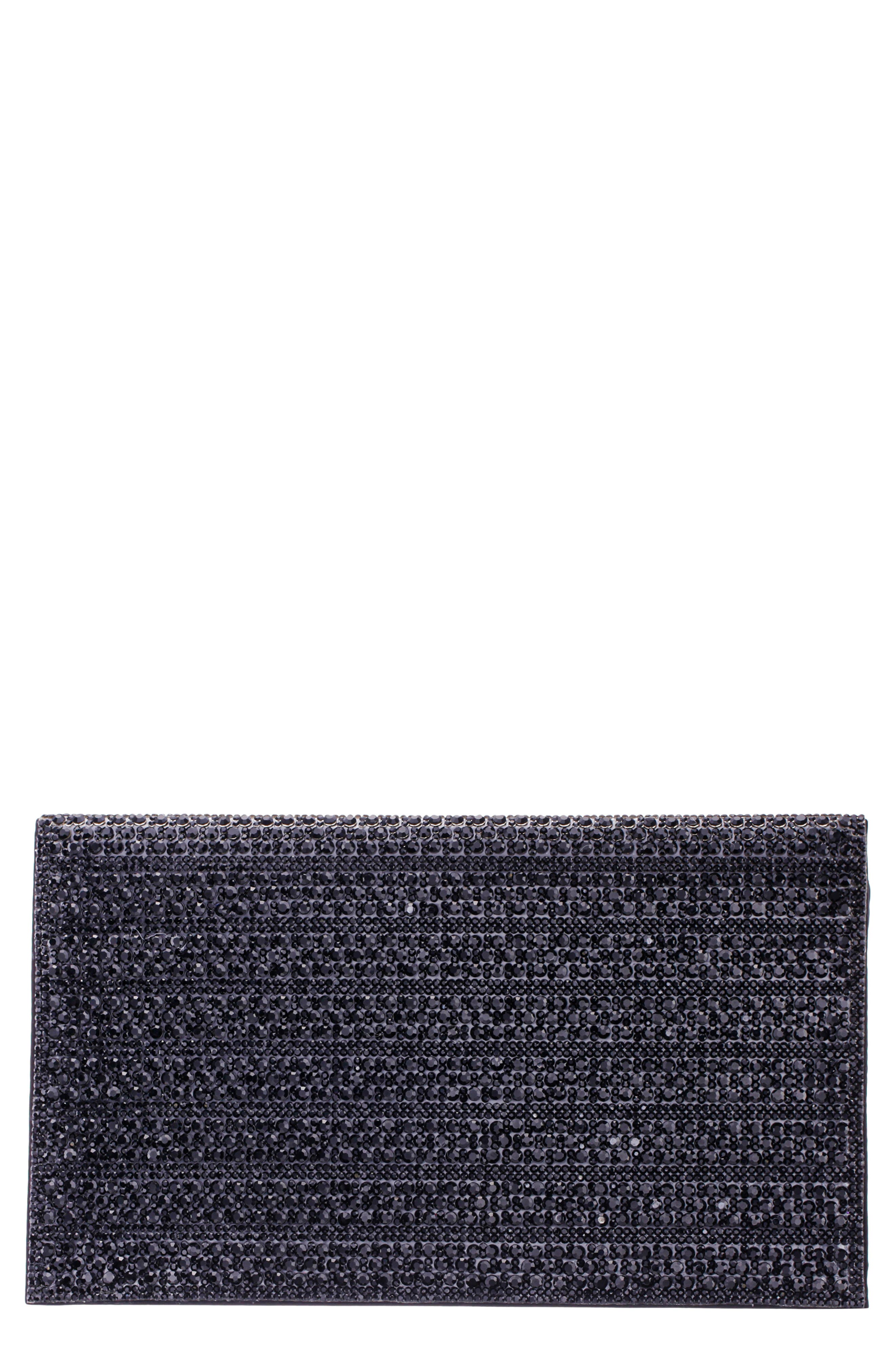 Nina Twinkle Clutch, Main, color, Black