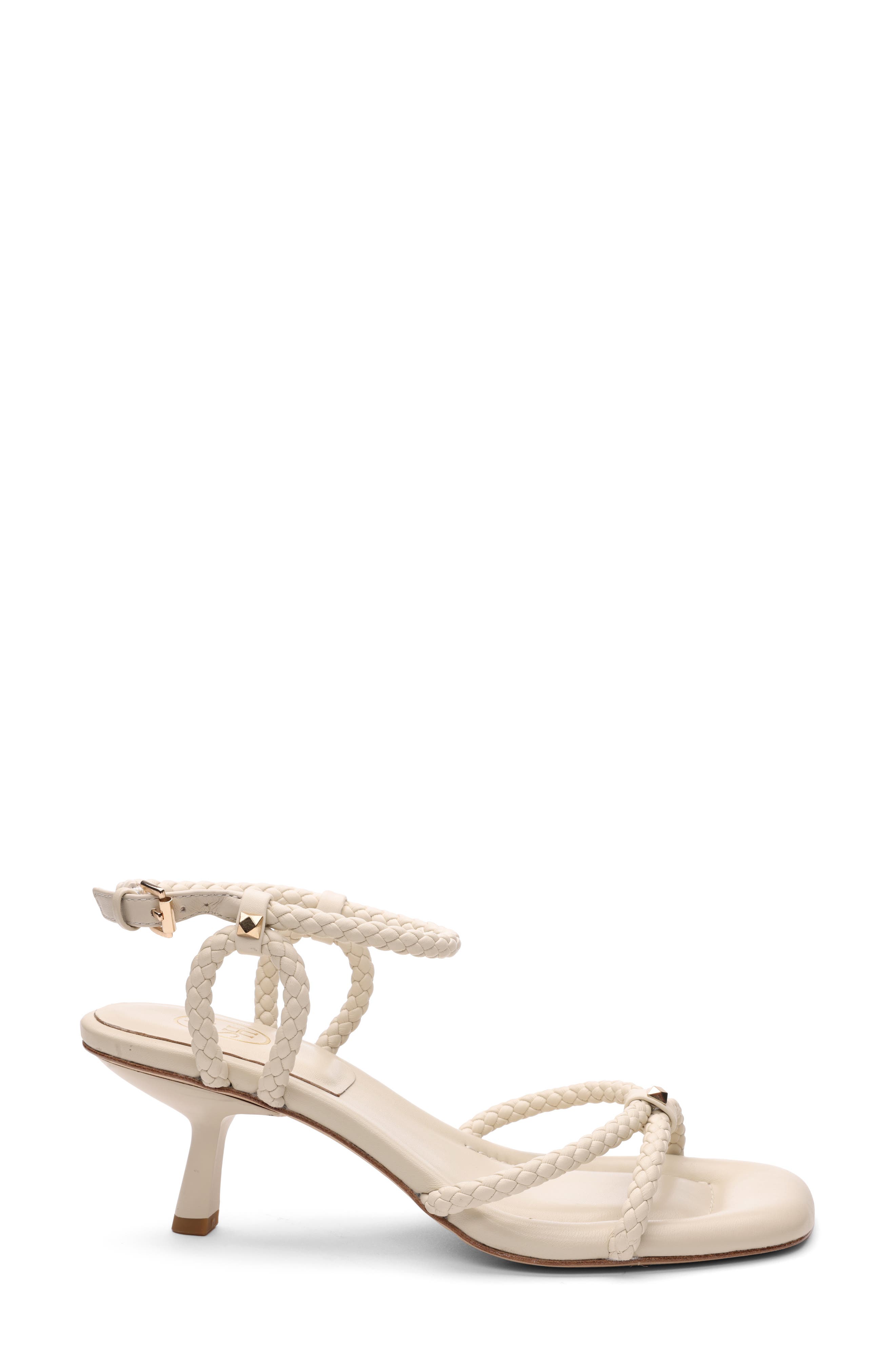 Ash Jess Bis Braided Strappy Sandal, Alternate, color, Talc