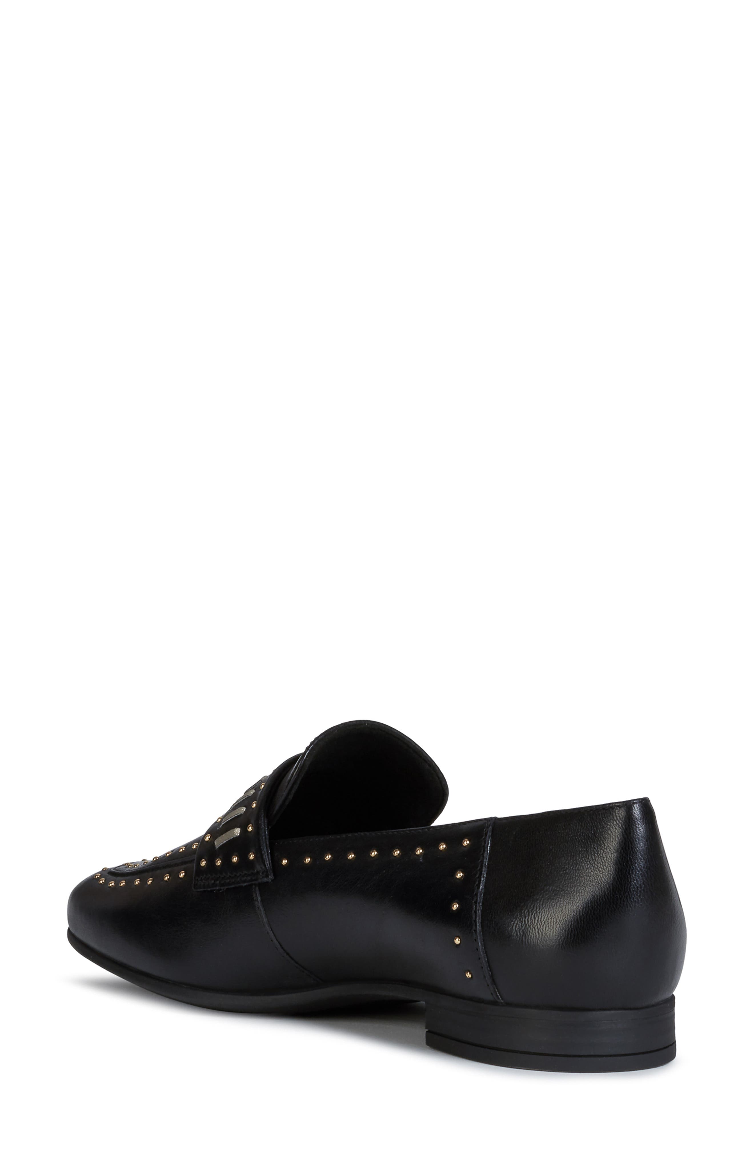 Geox Marlyna Studded Loafer, Alternate, color, 
