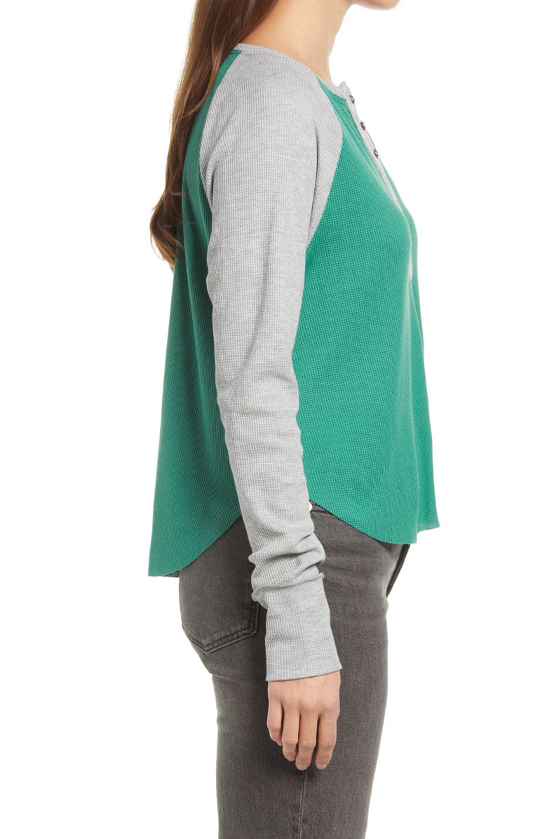 Treasure & Bond Raglan Sleeve Henley Top, Alternate, color, 