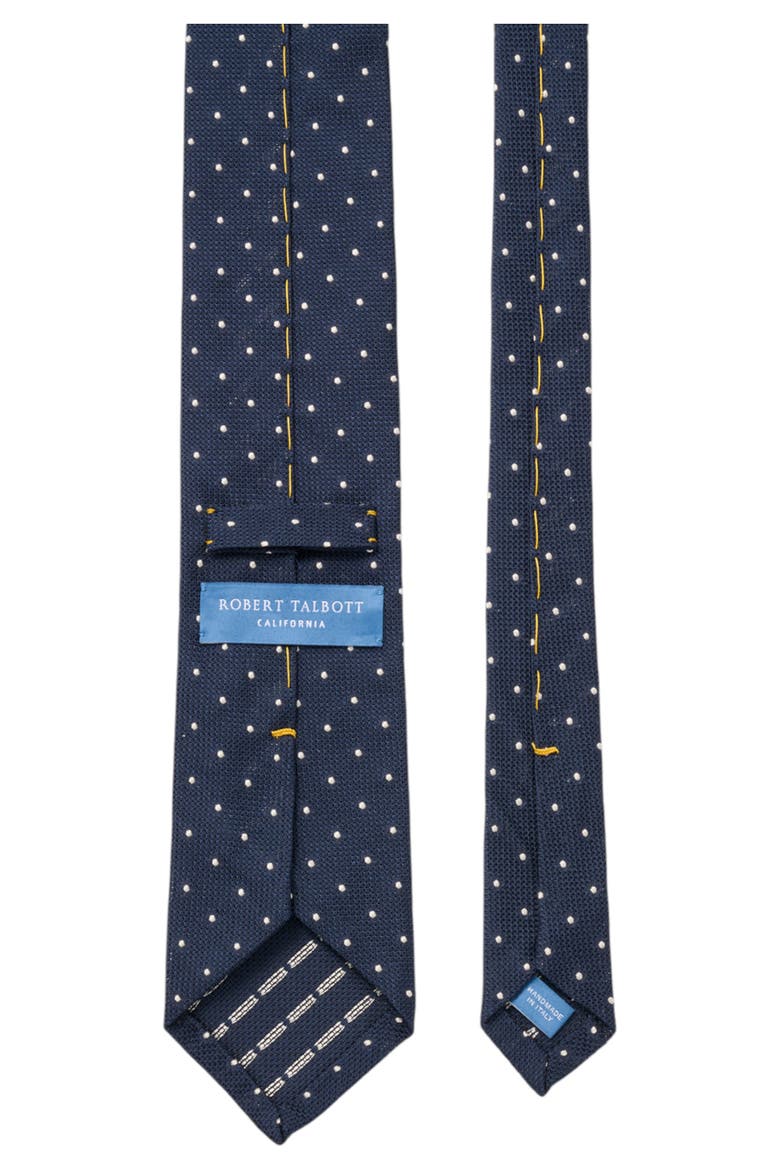 Duvall Spot Grenadine Silk Necktie, Alternate, color, Navy/Lt Blue