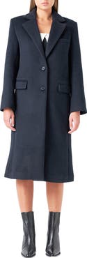 Grey Lab Wool Blend Trench Coat