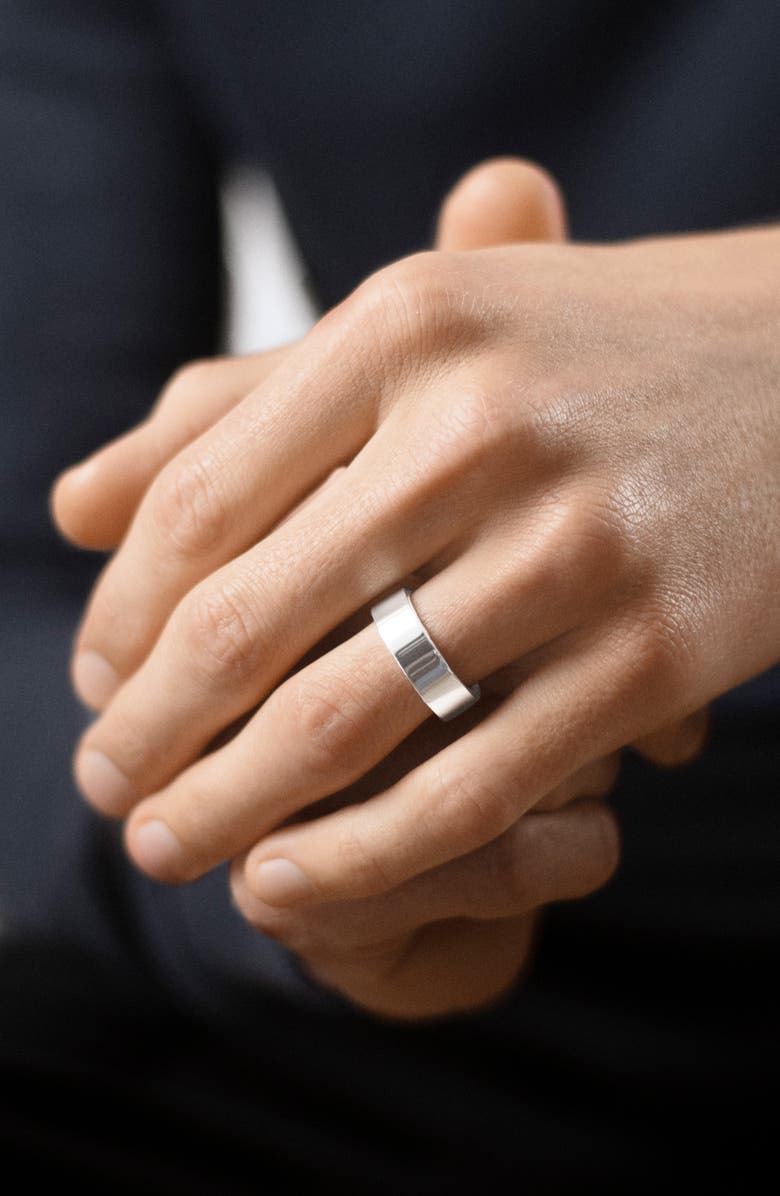 le gramme Men's Ribbon 9G Sterling Silver Band Ring, Alternate, color,