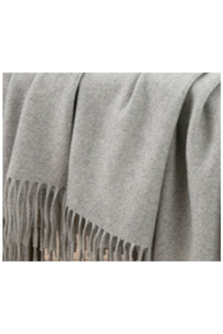 Cashmere & Wool Throw Blanket, Alternate, color, GRAY
