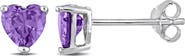 Julianna B. Color Zirconia Heart Stud Earrings