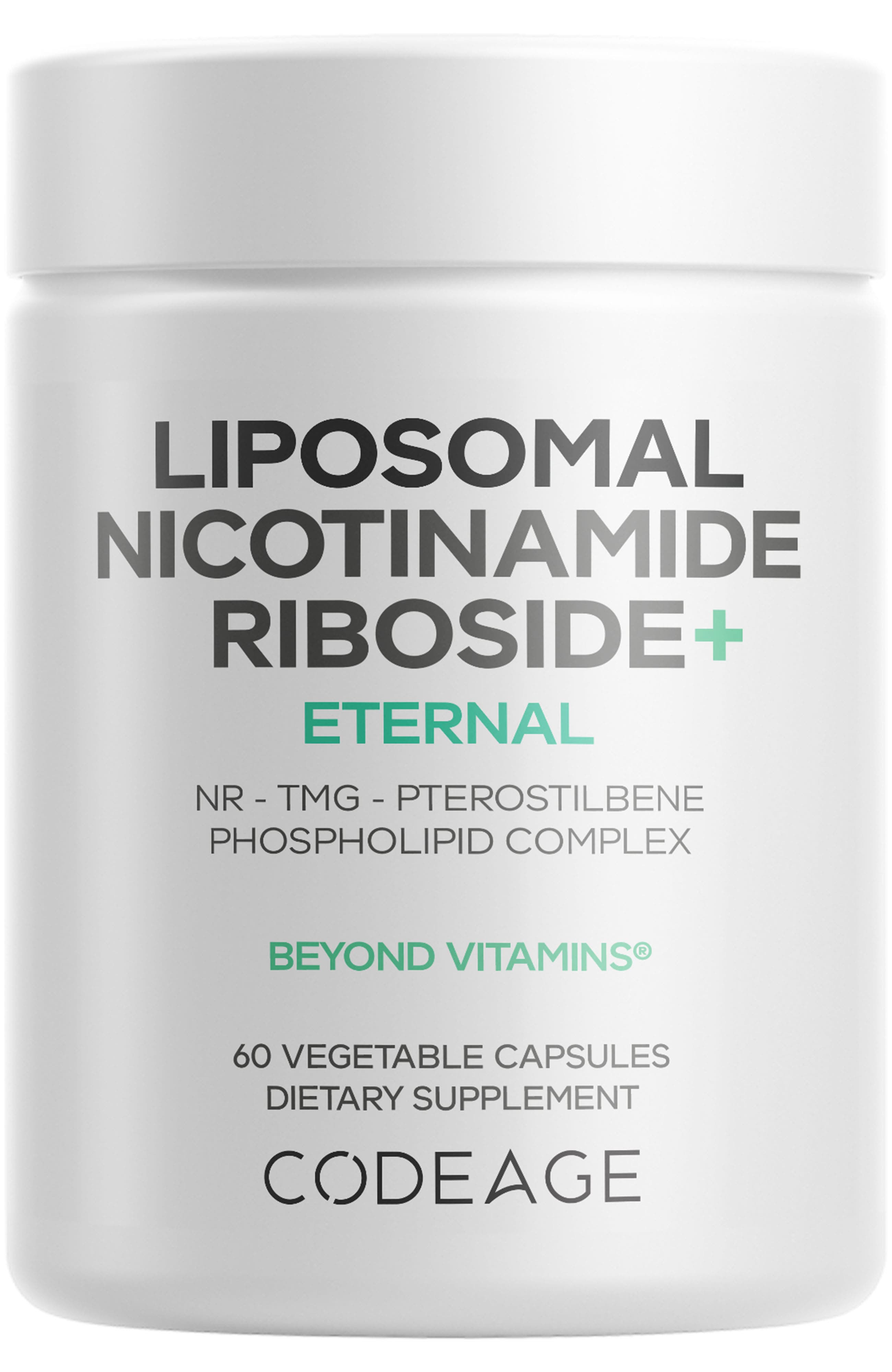 Codeage Liposomal Nicotinamide Riboside Supplement in White 