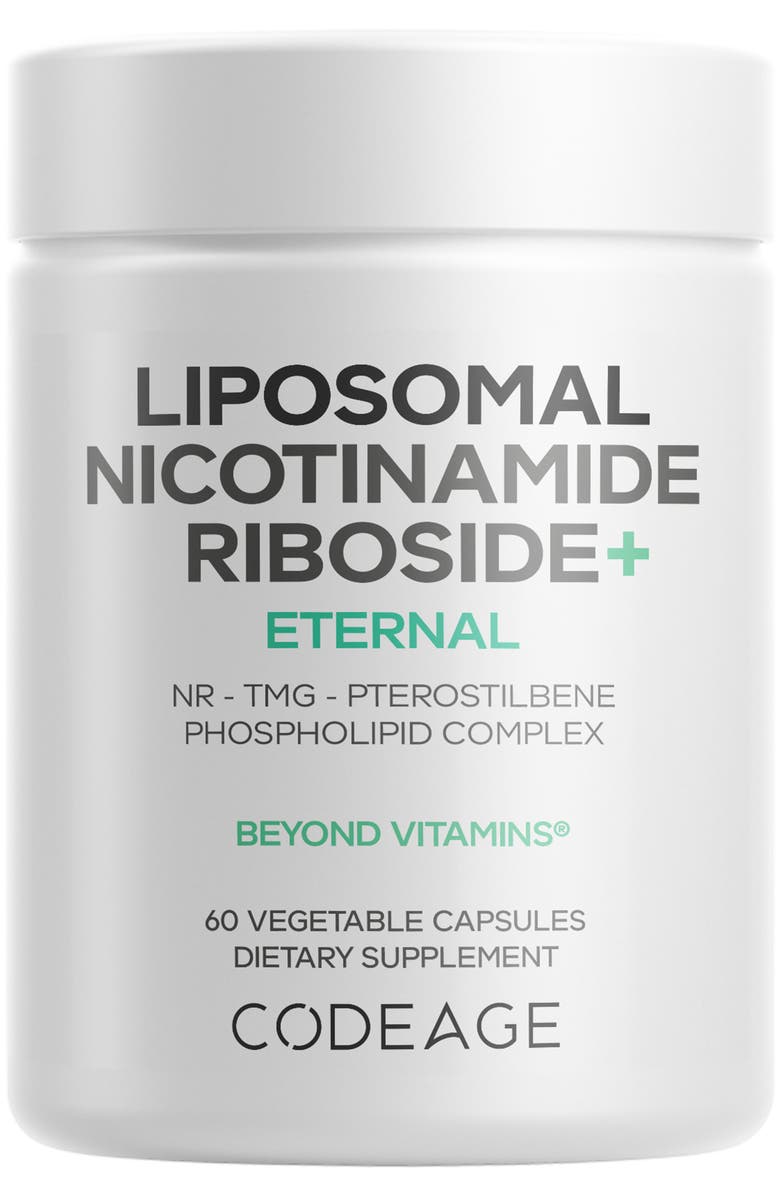 Codeage Liposomal Nicotinamide Riboside Supplement, Main, color, White
