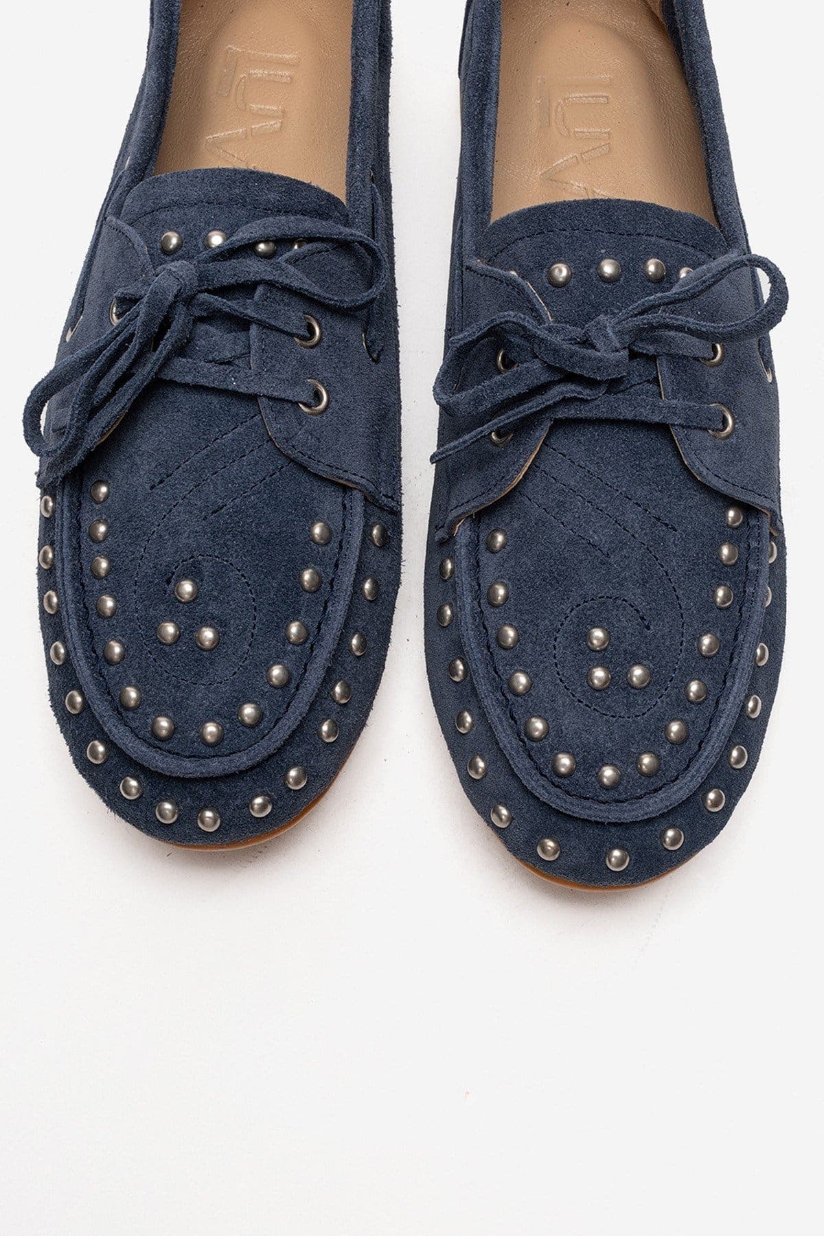 Cuesta Leather Lace Up Loafer, Alternate, color, Denim Suede