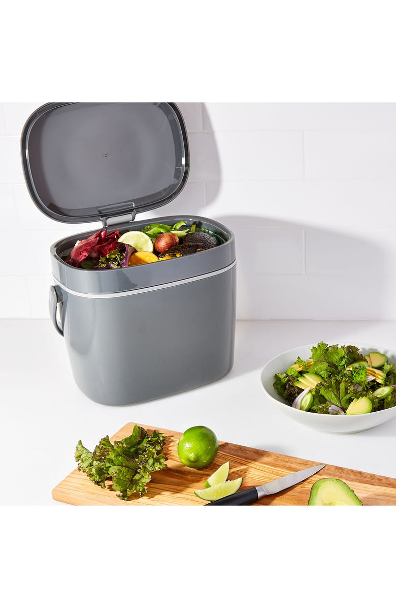 OXO Easy Clean 1.75 Gallon Compost Bin, Alternate, color,