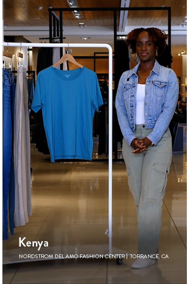 Crewneck Organic Cotton Jersey Top video