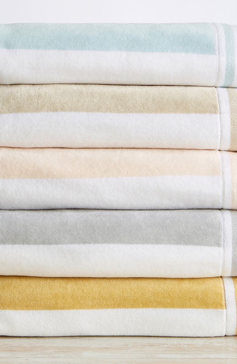 Woven & Weft Oversize Stripe Beach Towel, Alternate, color, 