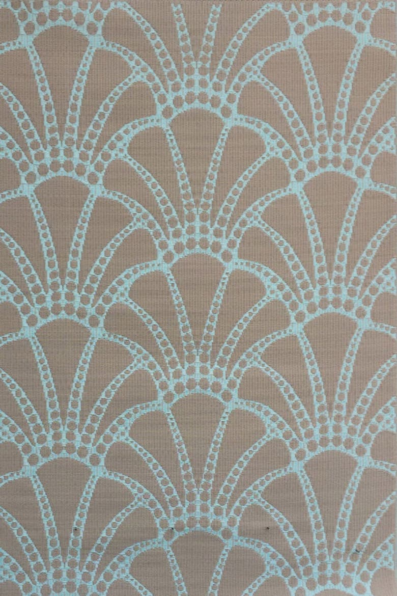 Scallop Rug, Main, color, Cool Aqua - 5'x8'