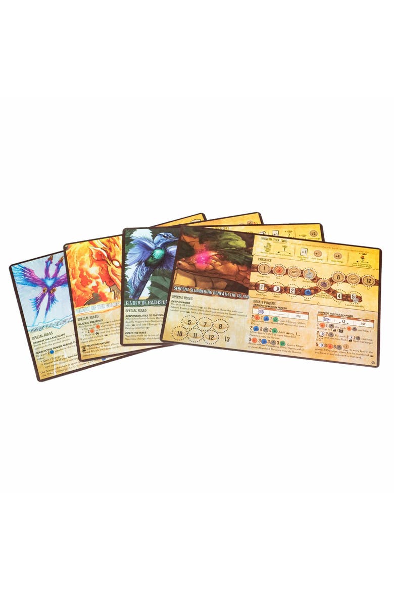 Spirit Island Feather & Flame Premium Foil Spirit Panels 4 Panels, Main, color, Multicolored