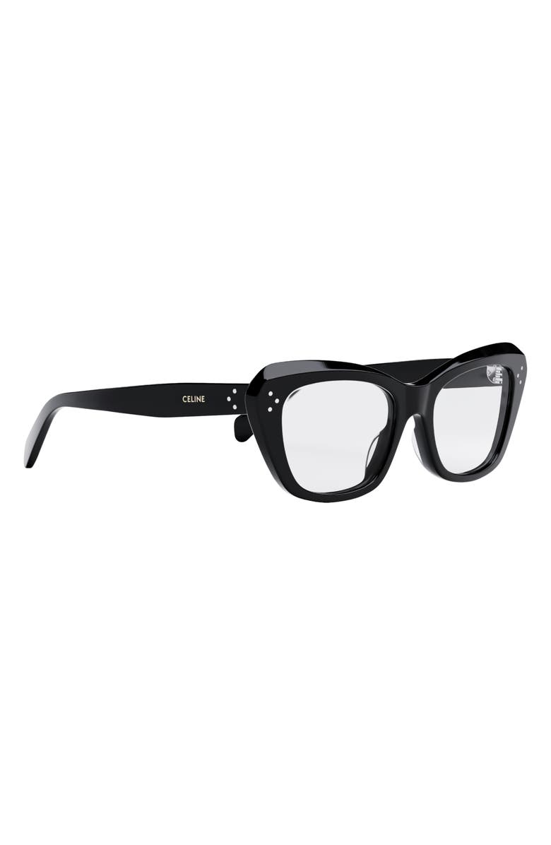 CELINE 52mm Cat Eye Reading Glasses, Alternate, color, 