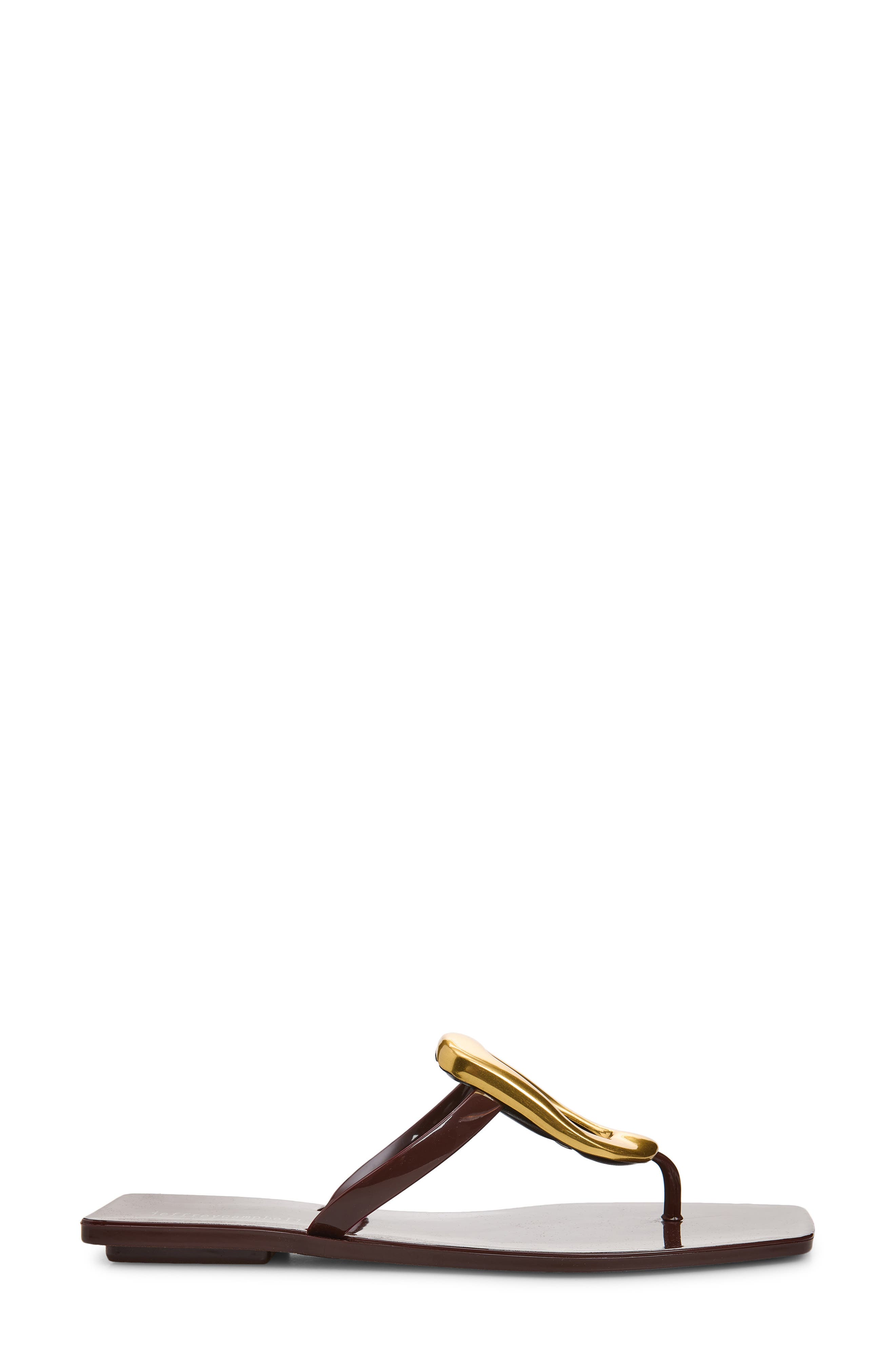 Linques Flip Flop, Alternate, color, DARK BROWN SHINY GOLD
