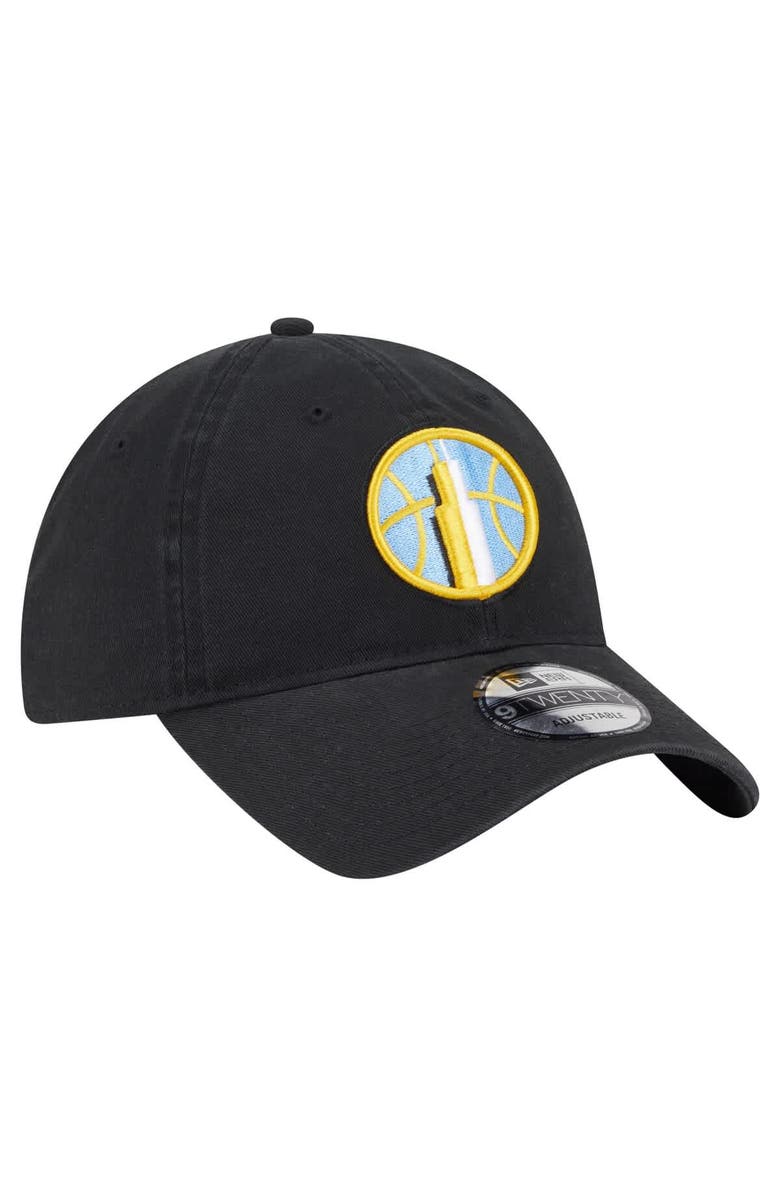 New Era Unisex New Era Black Chicago Sky Core Alt Logo 9TWENTY Adjustable Hat, Alternate, color, Black