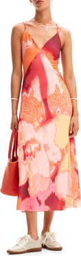 Desigual Out of Focus Midi Slipdress