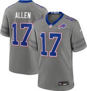 Nike Men's Nike Josh Allen Gray Buffalo Bills Nickel City Game Jersey