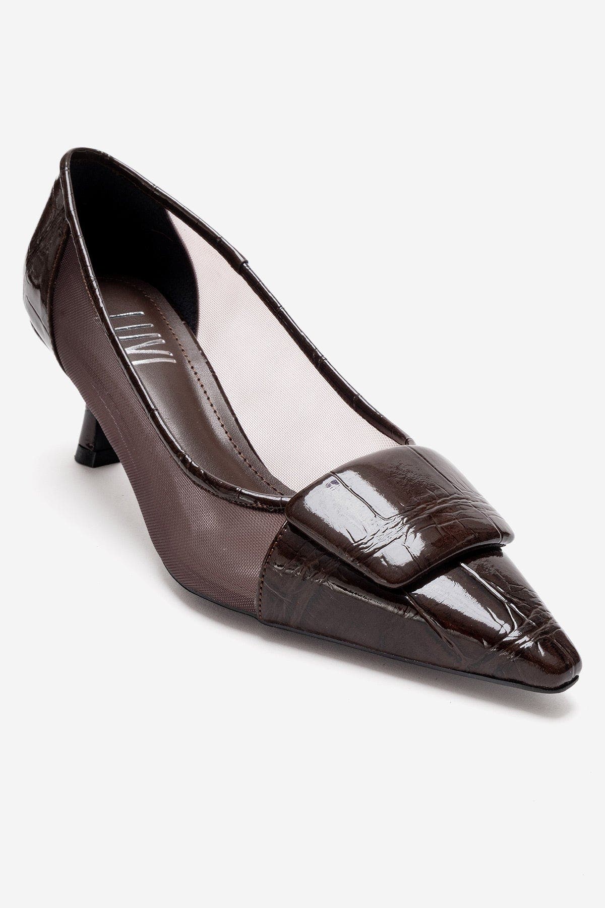 Ola Stiletto Pump, Main, color, Brown Patent