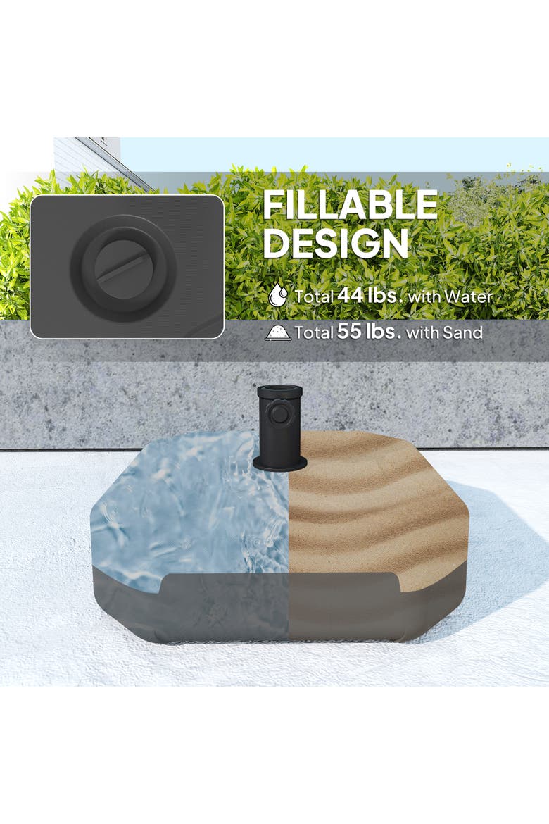 Patio Umbrella Base Holder, Alternate, color, Black
