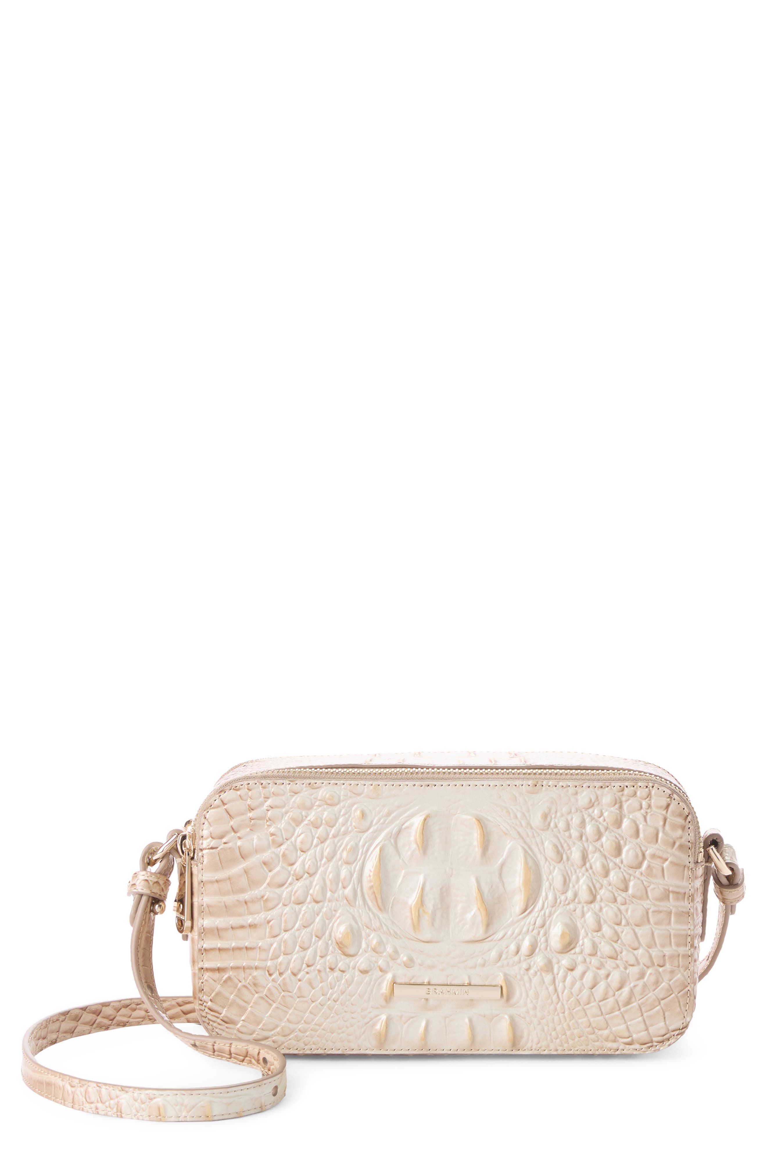 Danica Croc Embossed Leather Crossbody Bag, Main, color, CONTOUR