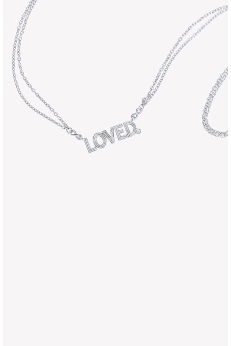 Loved Necklace, Alternate, color, Sterling Silver