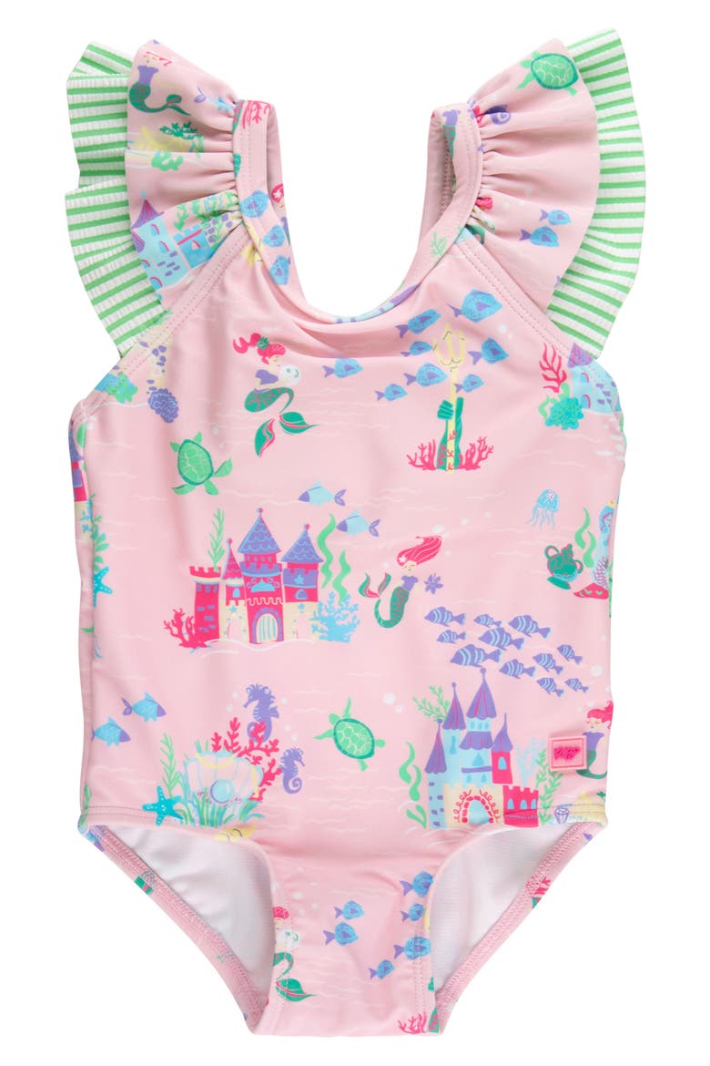 Kids' Magic Mermaid One-Piece Swimsuit, Main, color, PINK