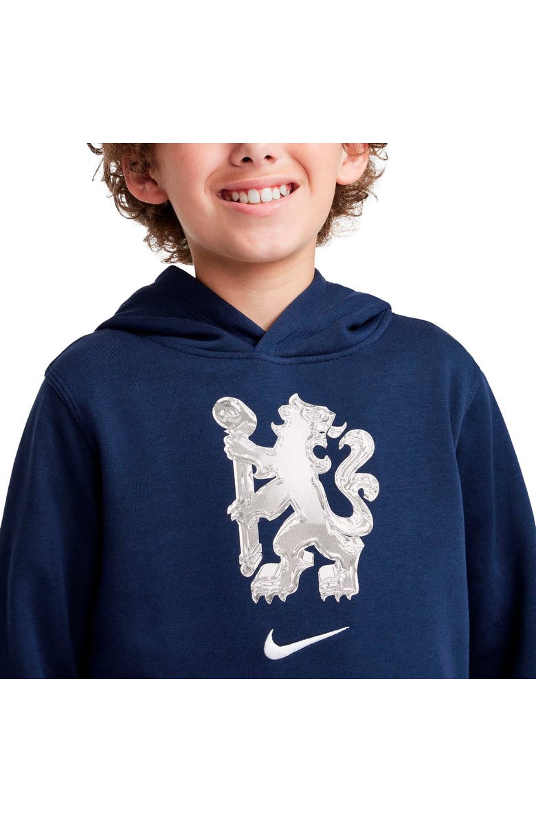 Nike Youth Nike Navy Chelsea Club Pullover Hoodie, Alternate, color, Navy