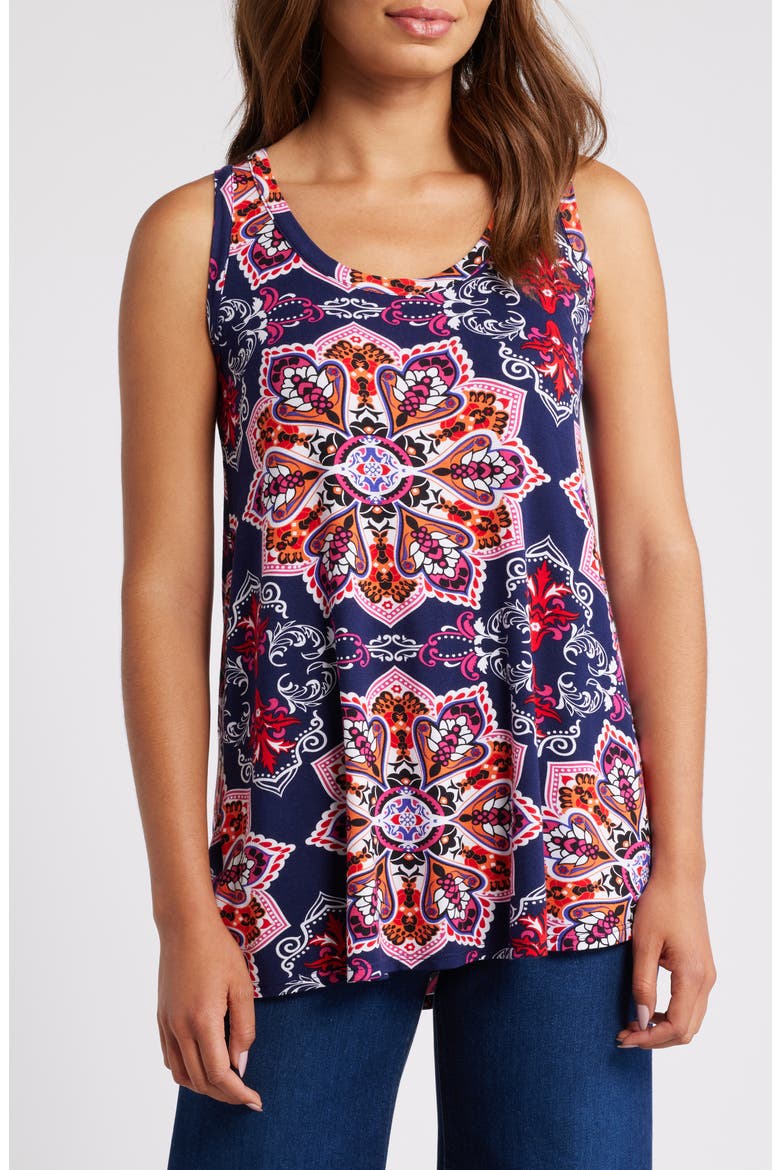 Swing Tank, Main, color, NAVY HOT PINK