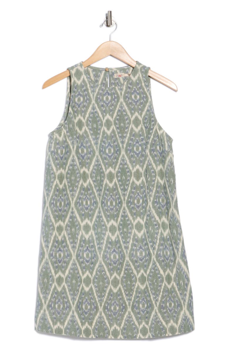 Faherty Carini Ikat Sleeveless Shift Dress, Alternate, color, Tuscan Ikat