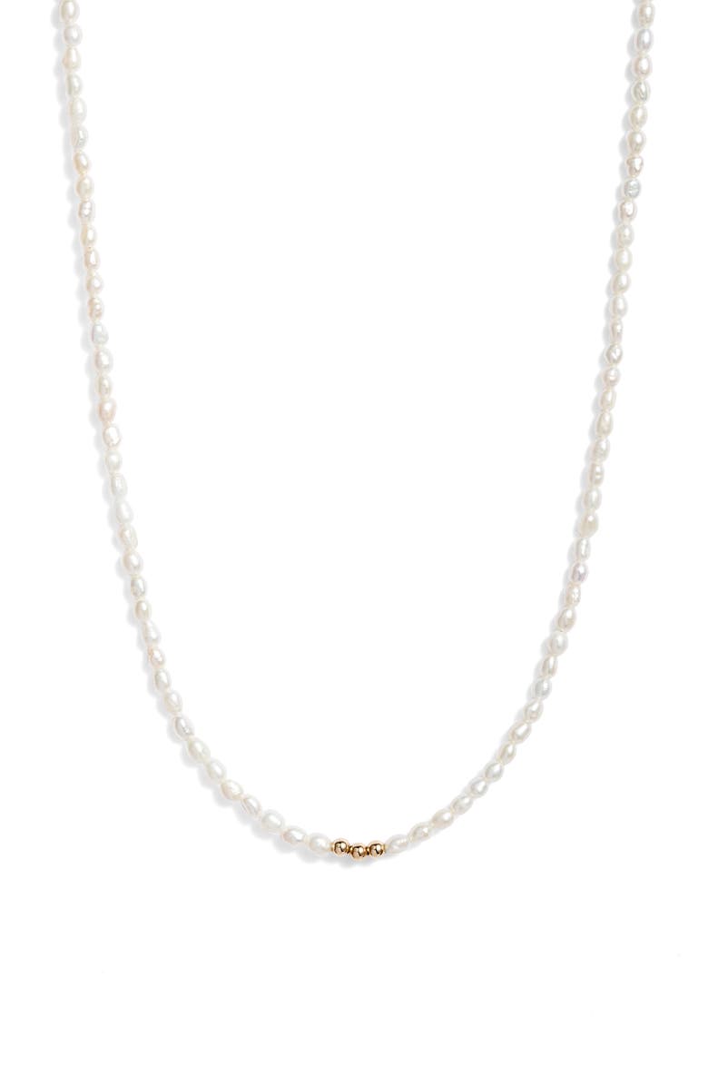 Set & Stones Natasha Genuine Pearl Necklace, Main, color, 
