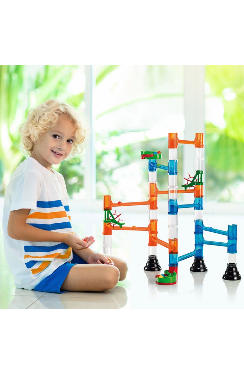Quercetti Migoga Run Transparent 45 Piece Marble Run, Alternate, color, Multicolored