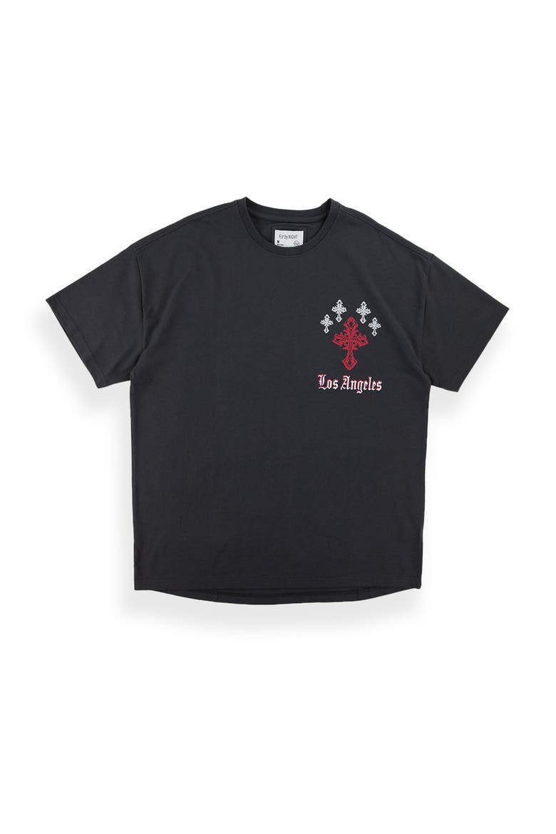 Luther T-shirt, Main, color, Black Oyster/ Cross Angeles