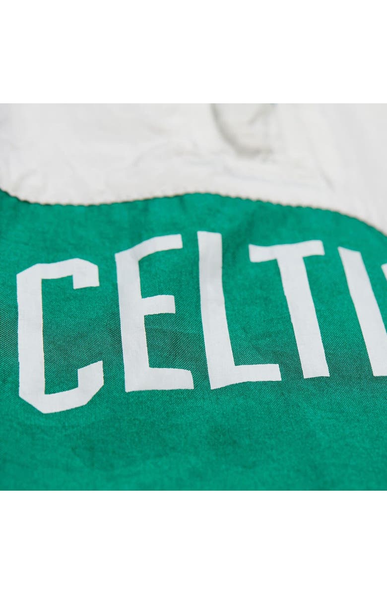 Mitchell & Ness Men's Mitchell & Ness Kelly Green Boston Celtics Hardwood Classics Team Origins Anorak Quarter-Zip Windbreaker Jacket, Alternate, color, Kelly Green