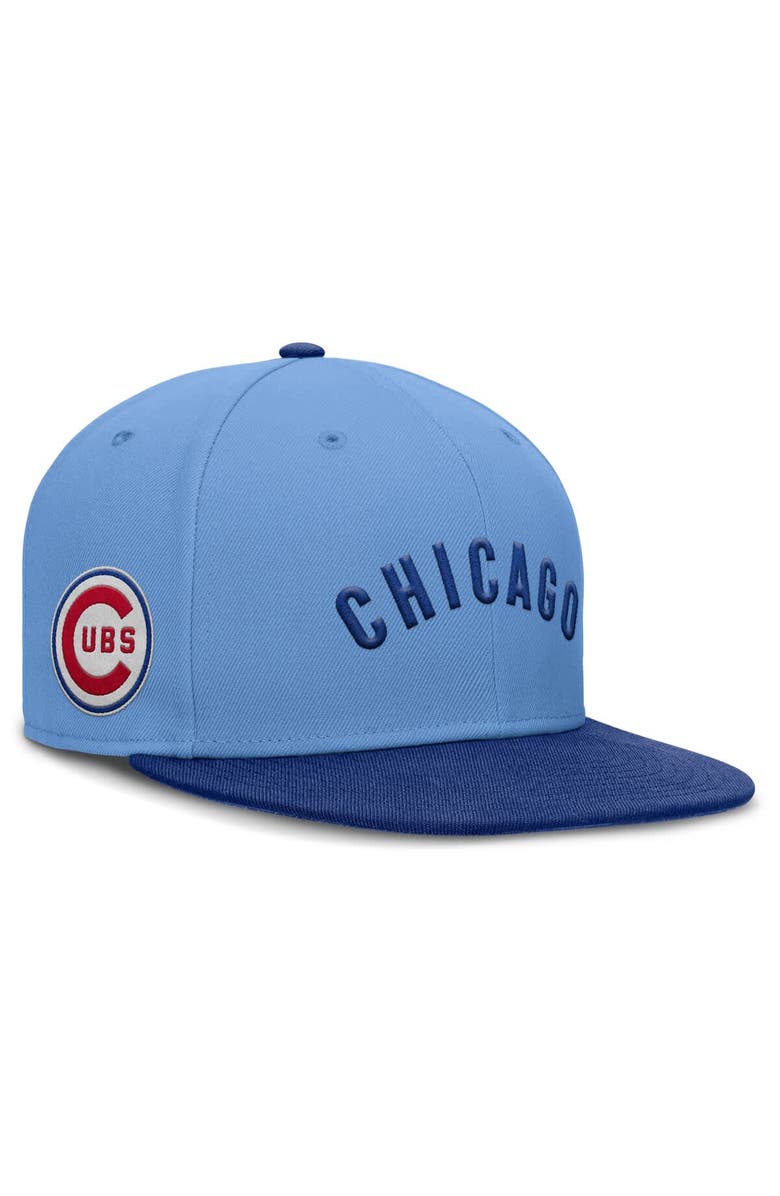 Nike Men's Nike Light Blue Chicago Cubs True Performance Fitted Hat, Alternate, color, Light Blue