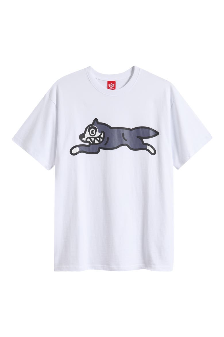 Running Dog Cotton T-Shirt, Alternate, color, WHITE